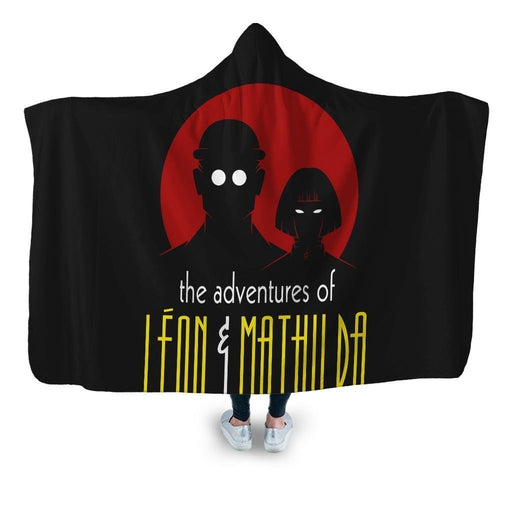 The Adventures of Leon & Mathilda Hooded Blanket - Adult / Premium Sherpa