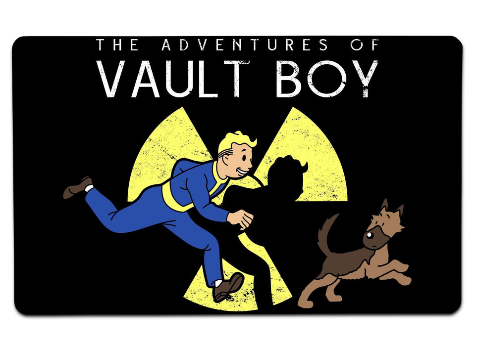 The Adventures Of Vault Boy Large Mouse Pad