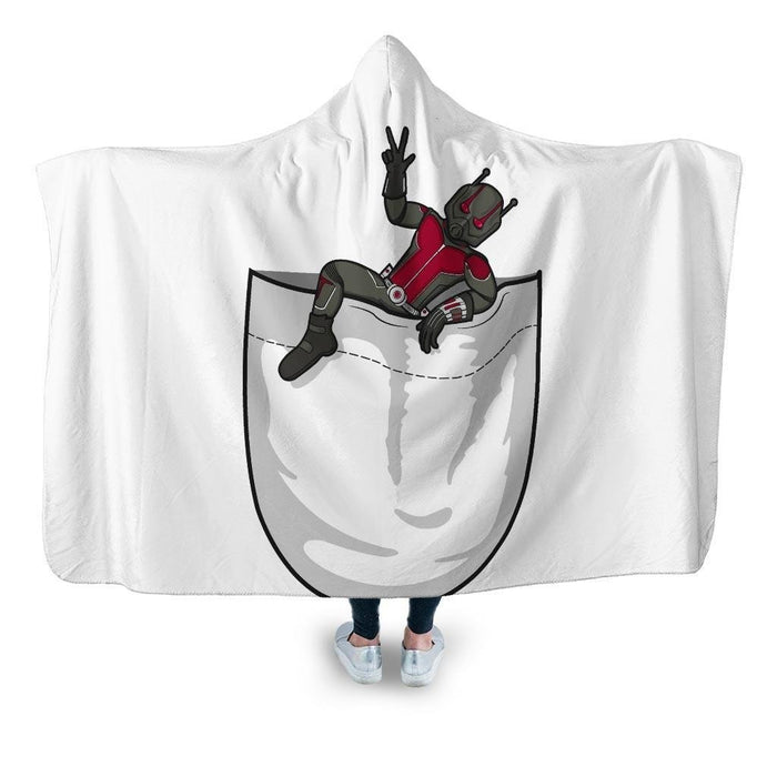 The Ant In Your Pocket Hooded Blanket - Adult / Premium Sherpa