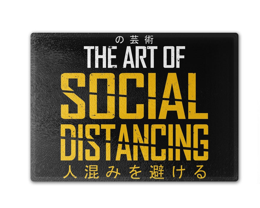 The Art Of Social Distanc Cutting Board
