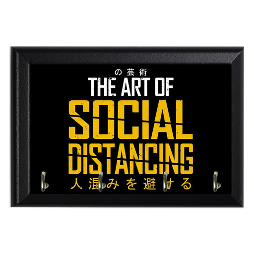 The Art Of Social Distancing Key Hanging Plaque - 8 x 6 / Yes