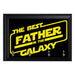 The Best Father In Galaxy Key Hanging Plaque - 8 x 6 / Yes