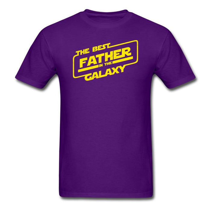 The Best Father in the Galaxy Unisex Classic T-Shirt - purple / S