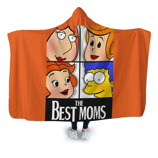 The Best Moms Hooded Blanket - Adult / Premium Sherpa