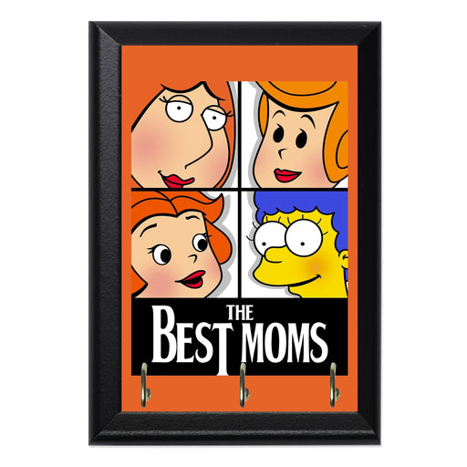 The Best Moms Key Hanging Plaque - 8 x 6 / Yes