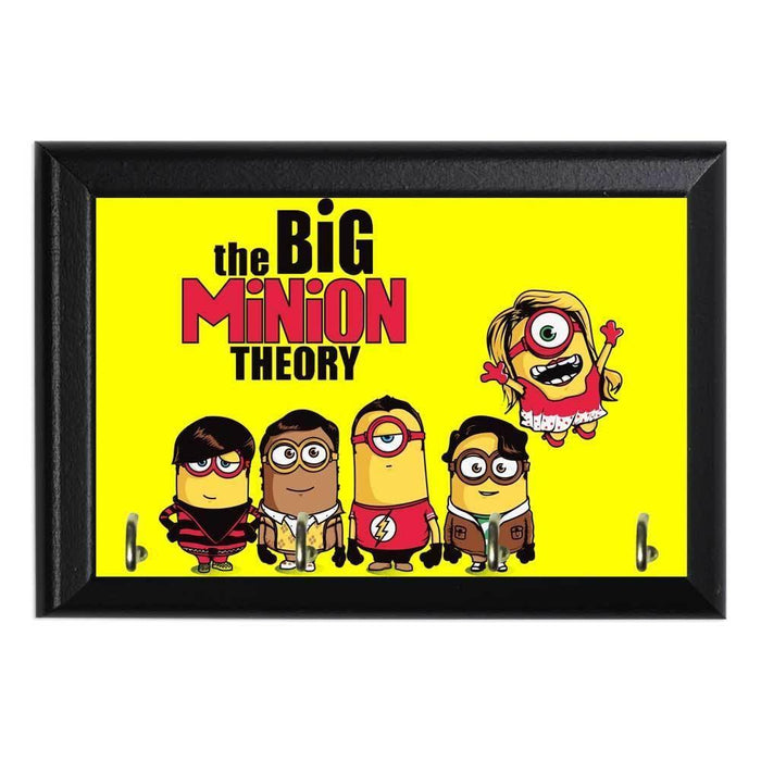 The Big Minion Theory Decorative Wall Plaque Key Holder Hanger - 8 x 6 / Yes
