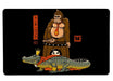 The Crocodile And Gorilla Large Mouse Pad