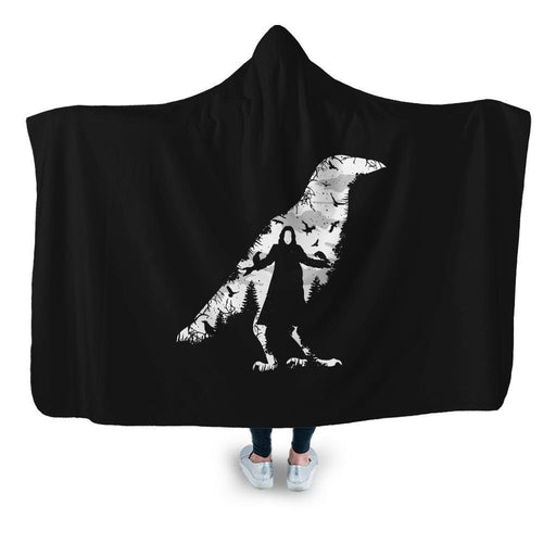 The Crow Hooded Blanket - Adult / Premium Sherpa