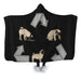 The Cycle Of Pug Hooded Blanket - Adult / Premium Sherpa
