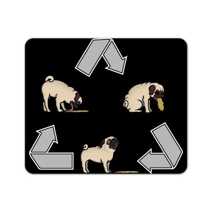 The Cycle Of Pug Mouse Pad