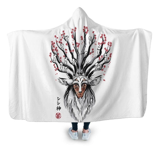 The Deer God Sumie Hooded Blanket - Adult / Premium Sherpa