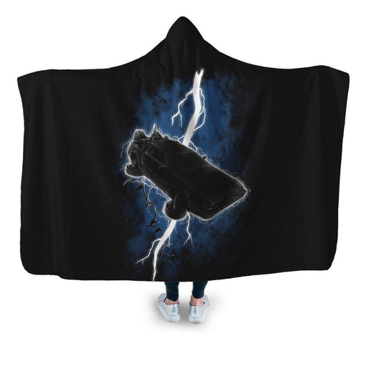 The Delorean Returns Hooded Blanket - Adult / Premium Sherpa
