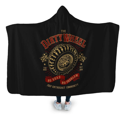 The Dirty Wheel Hooded Blanket - Adult / Premium Sherpa
