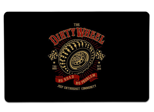 The Dirty Wheel Large Mouse Pad