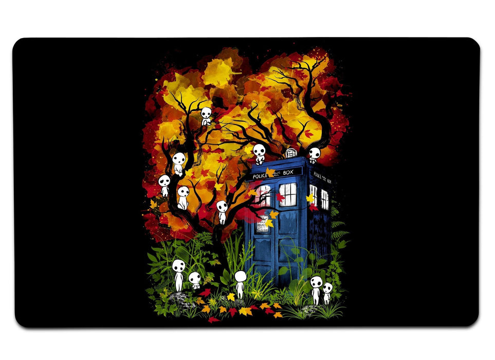 The Doctor In Forest Large Mouse Pad