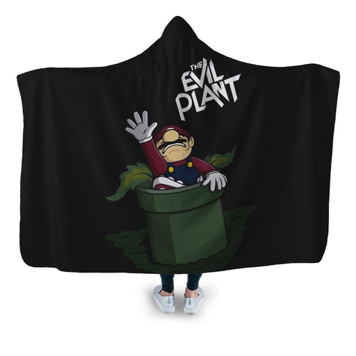 The Evil Plant Hooded Blanket - Adult / Premium Sherpa