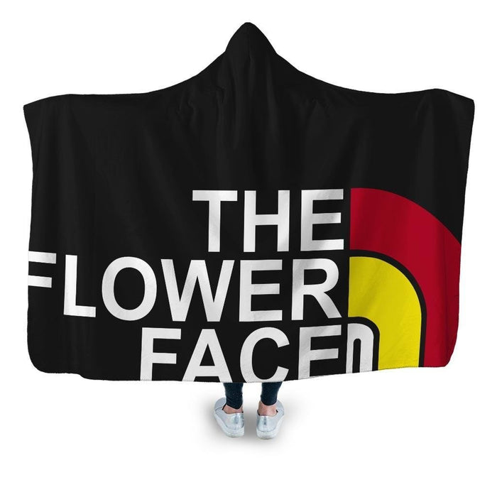 The Flower Face Hooded Blanket - Adult / Premium Sherpa