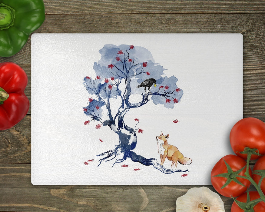 The Fox And Crow Cutting Board