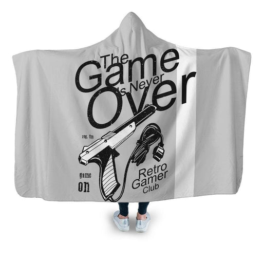 The Game Is Never Over Hooded Blanket - Adult / Premium Sherpa