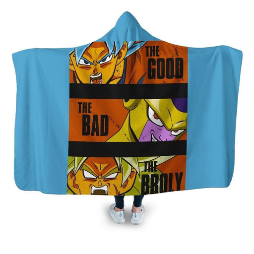 The Good Bad And Br Hooded Blanket - Adult / Premium Sherpa