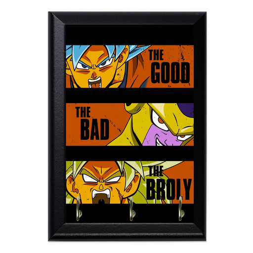 The Good Bad And Broly Key Hanging Plaque - 8 x 6 / Yes