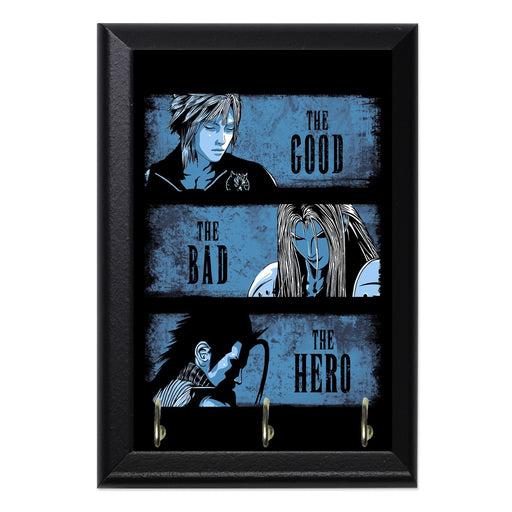 The Good the Bad and Hero Key Hanging Plaque - 8 x 6 / Yes