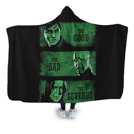 The Good Bad And Severus Hooded Blanket - Adult / Premium Sherpa