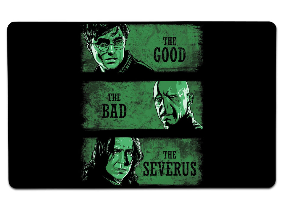 The Good Bad And Severus Large Mouse Pad