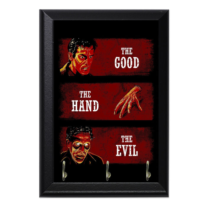 The Good the Hand and Evil Key Hanging Plaque - 8 x 6 / Yes