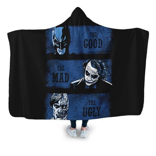 The Good Mad And Ugly Hooded Blanket - Adult / Premium Sherpa