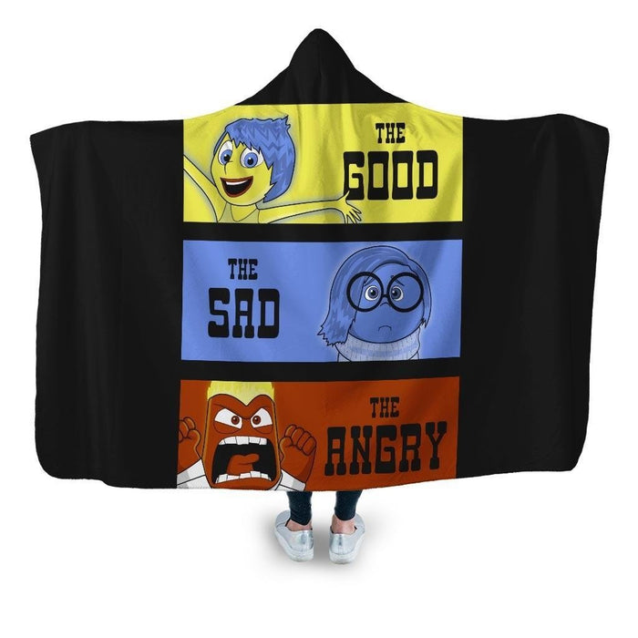 The Good Sad & Angry Hooded Blanket - Adult / Premium Sherpa