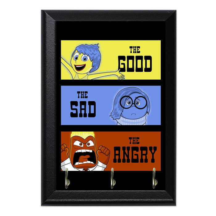 The Good Sad Angry Key Hanging Plaque - 8 x 6 / Yes