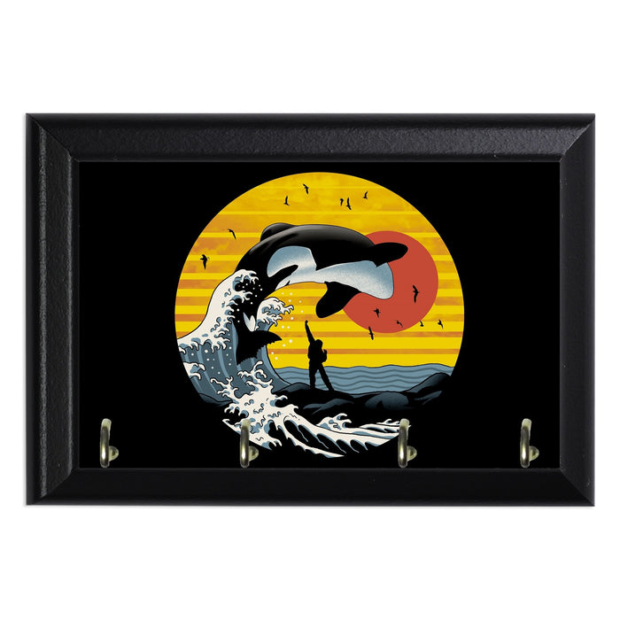 The Great killer Whale Wall Plaque Key Holder - 8 x 6 / Yes