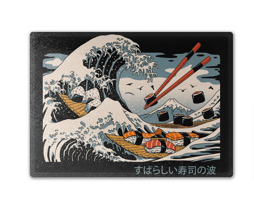 The Great Sushi Wave Cutting Board