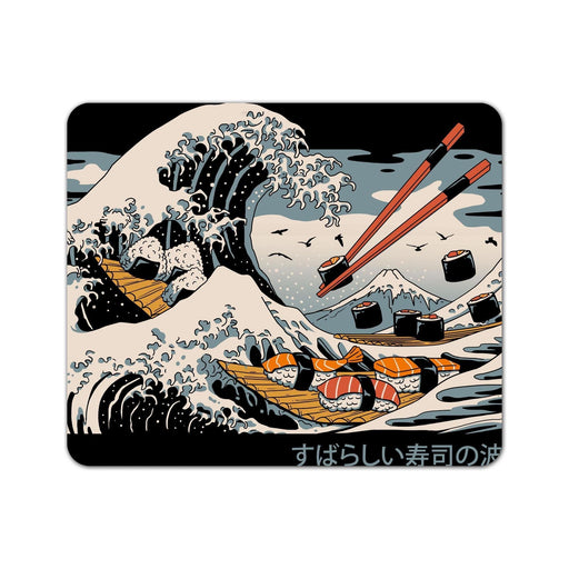 The Great Sushi Wave Mouse Pad