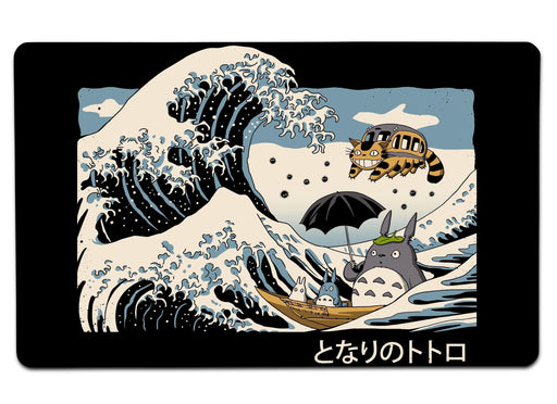 The Great Wave Of Spirits Large Mouse Pad