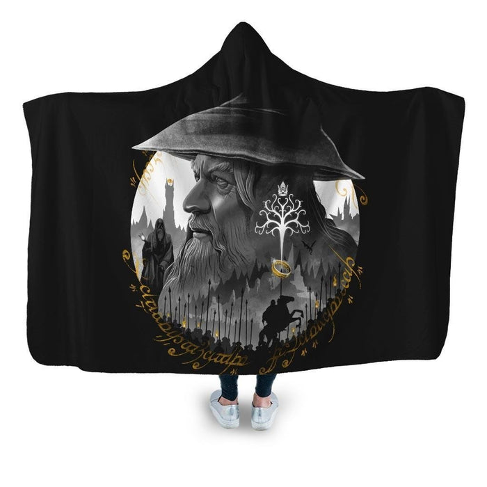 The Grey Wizard Hooded Blanket - Adult / Premium Sherpa