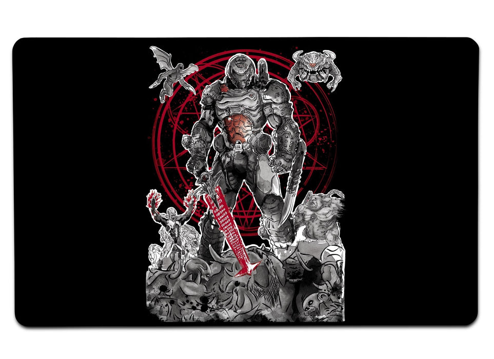 The Hell Walker Black Large Mouse Pad