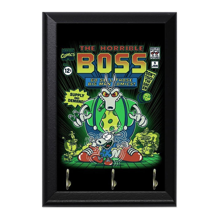 The Horrible Boss Decorative Wall Plaque Key Holder Hanger - 8 x 6 / Yes