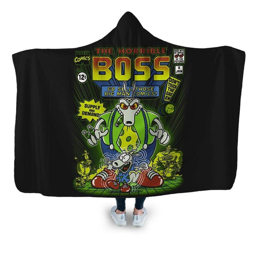 The Horrible Boss Hooded Blanket - Adult / Premium Sherpa
