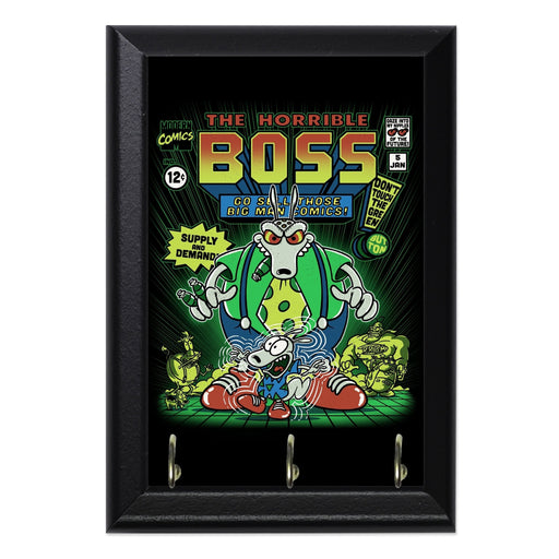 The Horrible Boss Wall Plaque Key Holder - 8 x 6 / Yes
