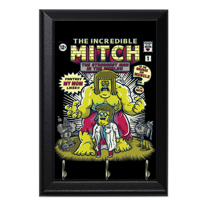 The Incredible Mitch Wall Plaque Key Holder - 8 x 6 / Yes