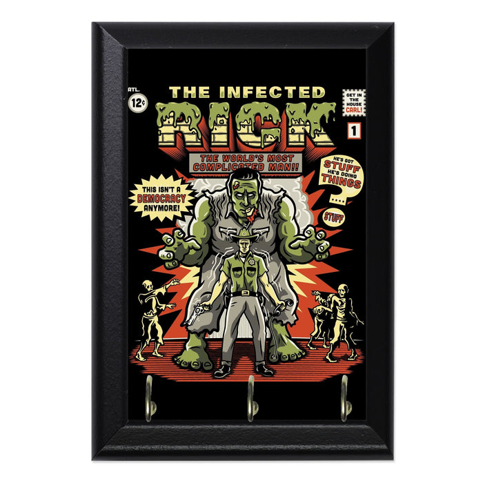 The Infected Rick Wall Plaque Key Holder - 8 x 6 / Yes