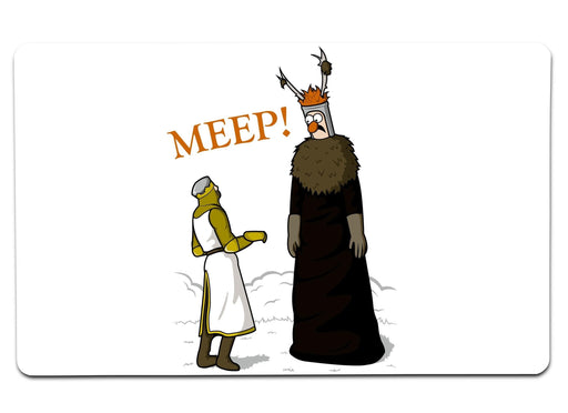 The Knight Who Says Meep Large Mouse Pad