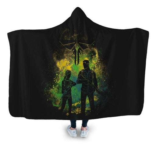 The Last Of Us Art Hooded Blanket - Adult / Premium Sherpa