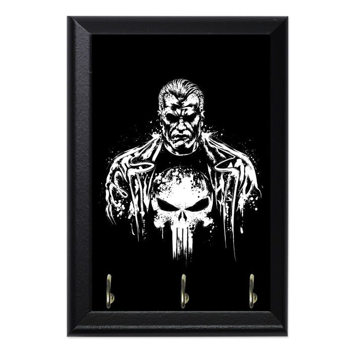 The Man Behind Skull Key Hanging Plaque - 8 x 6 / Yes