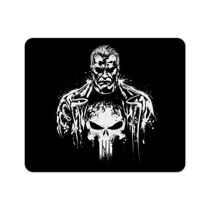 The Man Behind Skull Mouse Pad