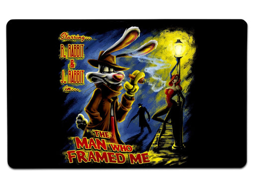 The Man Who Framed Me Large Mouse Pad