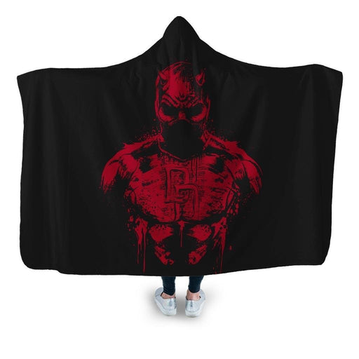 The Man Without Fear Hooded Blanket - Adult / Premium Sherpa