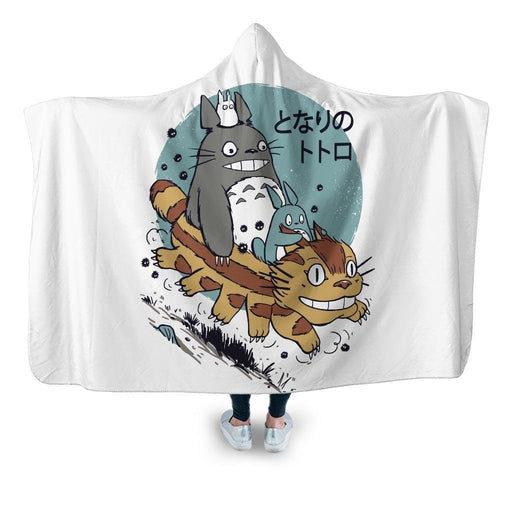 The Neighbors Antics Hooded Blanket - Adult / Premium Sherpa